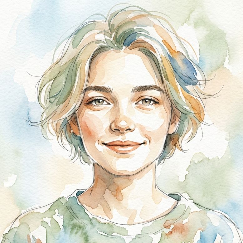 Silhouette aquarelle avec point d'interrogation, prochain membre du collectif